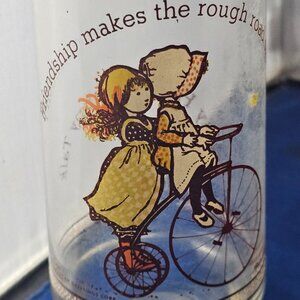 Holly Hobbie Happy Talk Coca-Cola 6” Glass VTG American Greetings